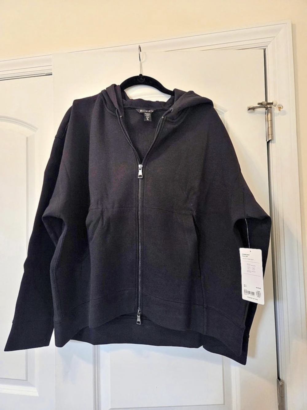Athleta Form Knit Full Zip Black Full-Zip Jacket Size XL